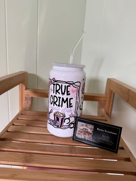 16 oz TRUE CRIME stainless cup
